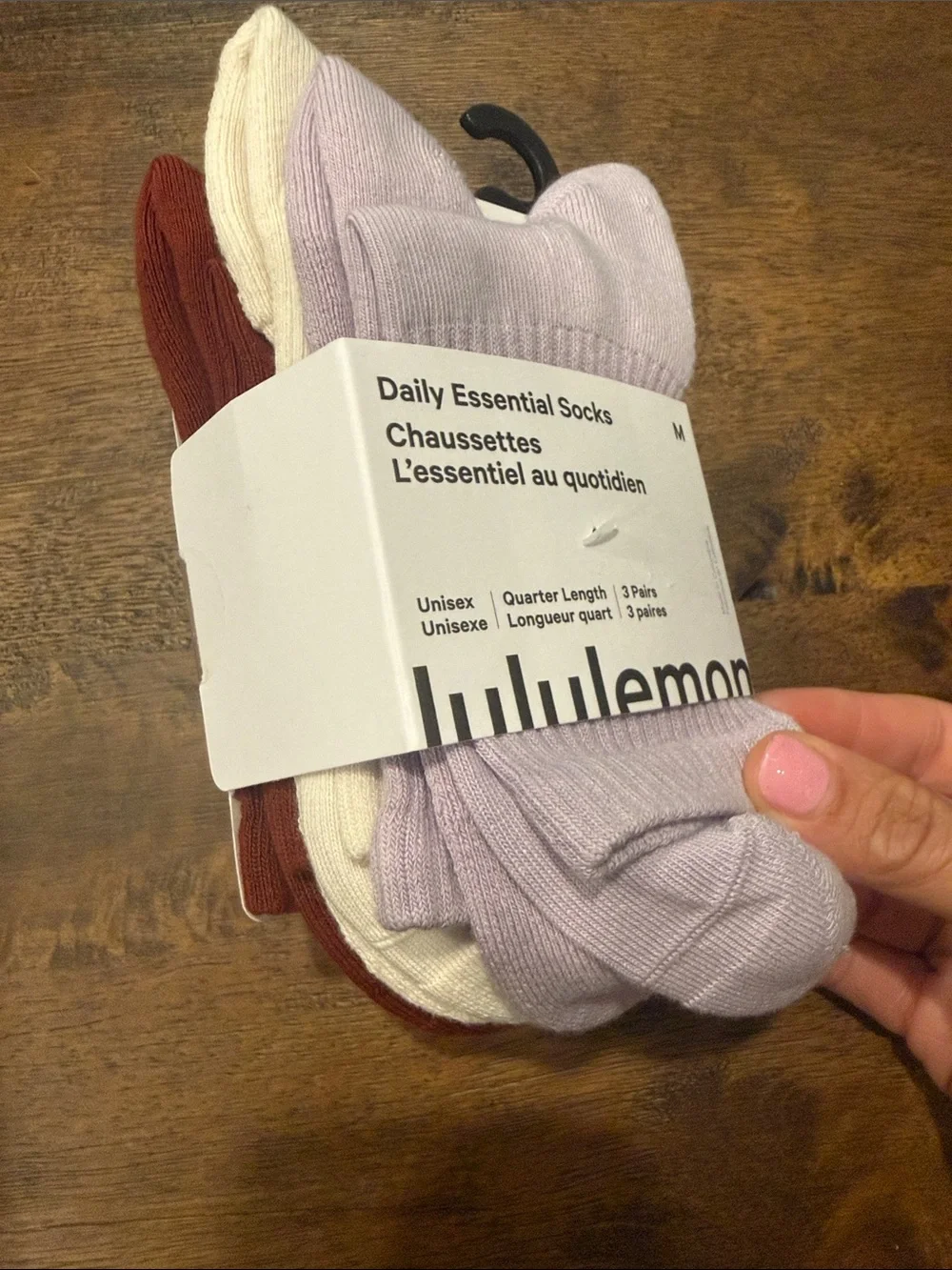 Lululemon daily essential socks 3 pack